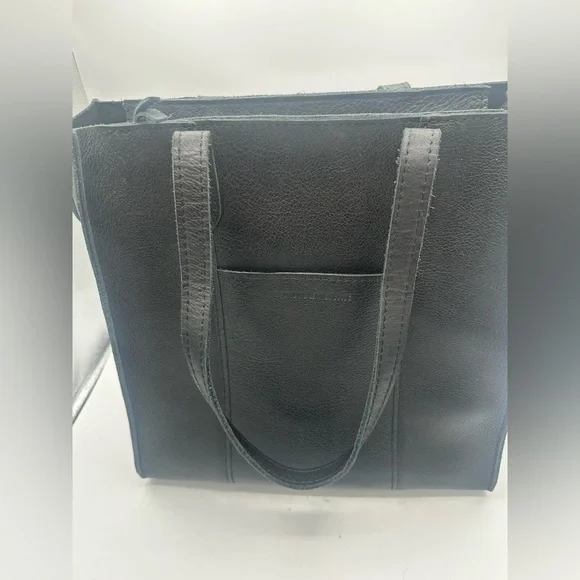 Portland Leather Goods Large Lola pebbled black north south PLG - Picture 3 of 10